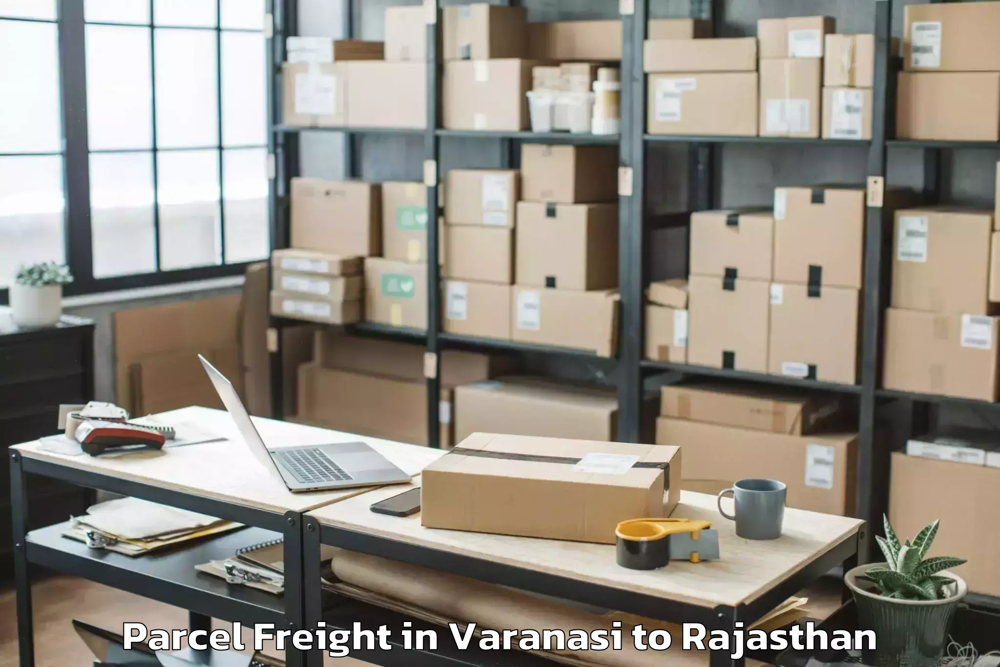 Varanasi to Todabhim Parcel Freight